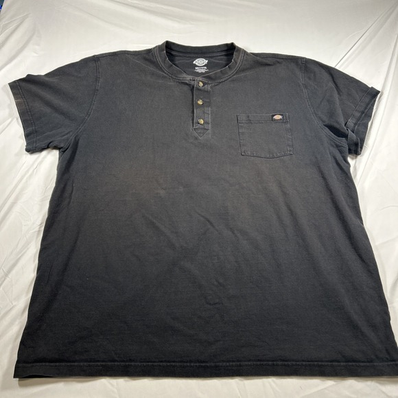 Dickies Other - Dickies Shirt Mens 3XL Blue 100% Cotton Henley Long Sleeve distressed Y2K 🔥